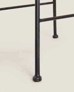 Linen Swivel Stool