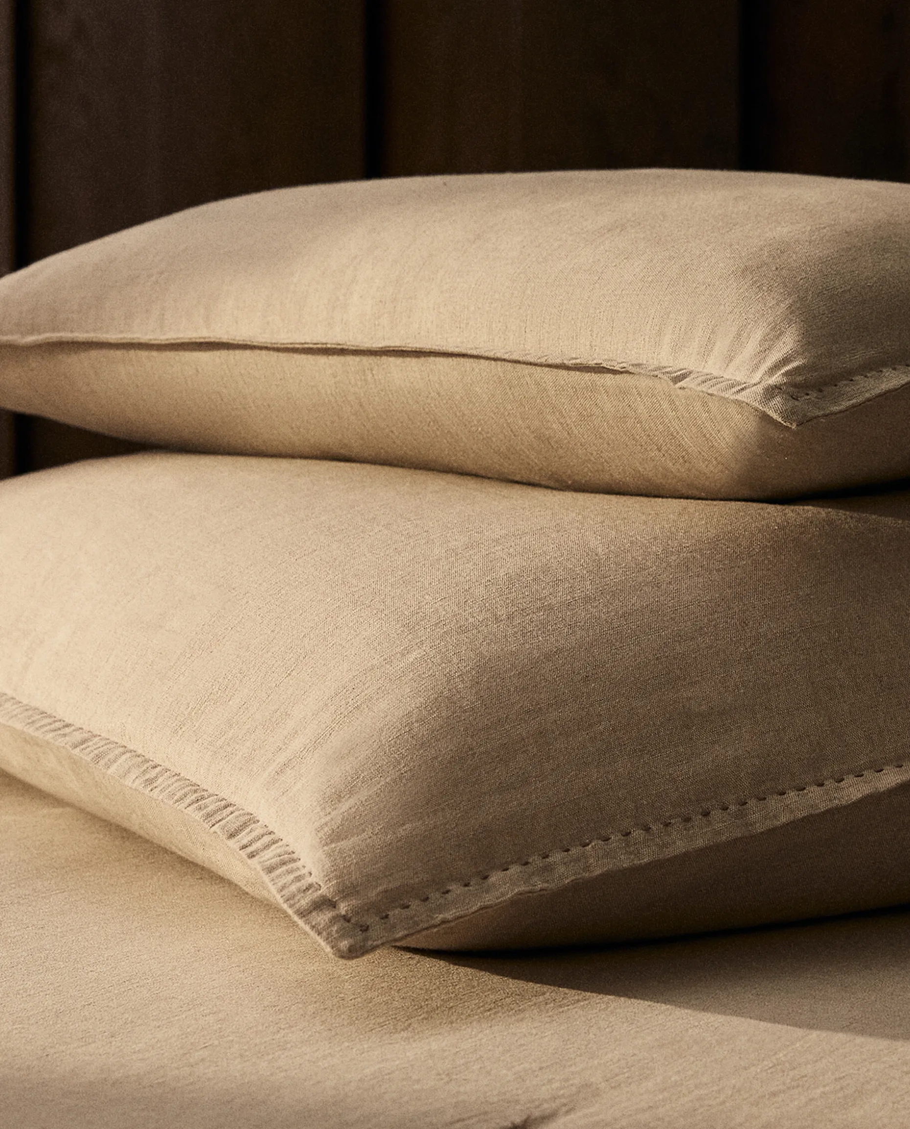 Linen Throw Pillow Cover