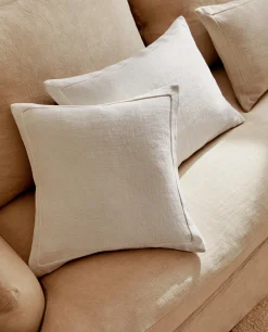 Linen Throw Pillow Cover