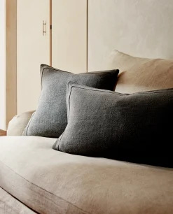Linen Throw Pillow Cover