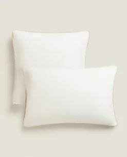 Linen Throw Pillow Cover