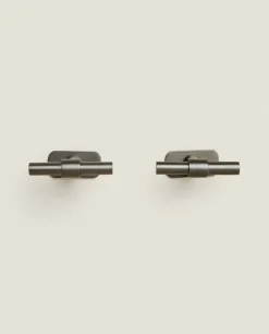 Long Metal Door Knob (Pack Of 2)