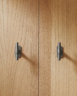 Long Metal Door Knob (Pack Of 2)