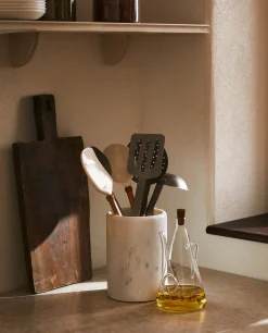 Marble Utensil Jar