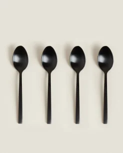 Matte Dessert Spoons (Pack Of 4)