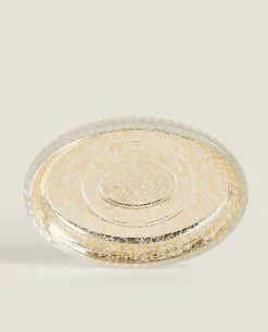 Mercurized Glass Soap Dish
