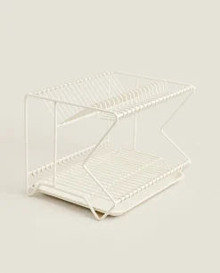 Metal Dish Rack With Tray