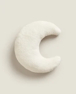 Moon-Shaped Throw Pillow