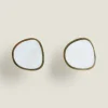 Mother-Of-Pearl Effect Door Knob (Pack Of 2)