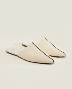 Mule Slippers With Contrasting Detail