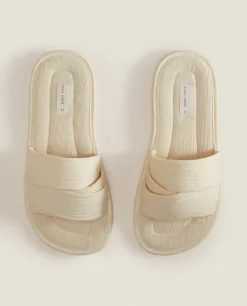 Muslin Open Slippers