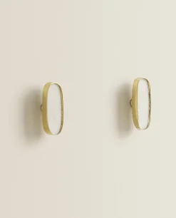 Oval Marble Door Knob (Pack Of 2)