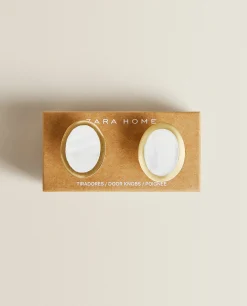Oval Mother-Of-Pearl Door Knob (Pack Of 2)