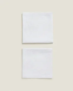 Pack Of Christmas Glittery Floral Jacquard Napkins