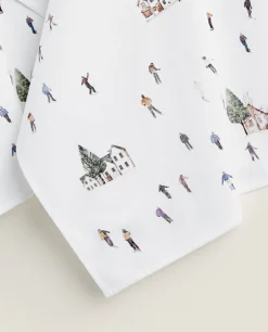 Pack Of Cotton Cloths With Skiers