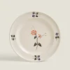 Painted Floral Dinner Plate