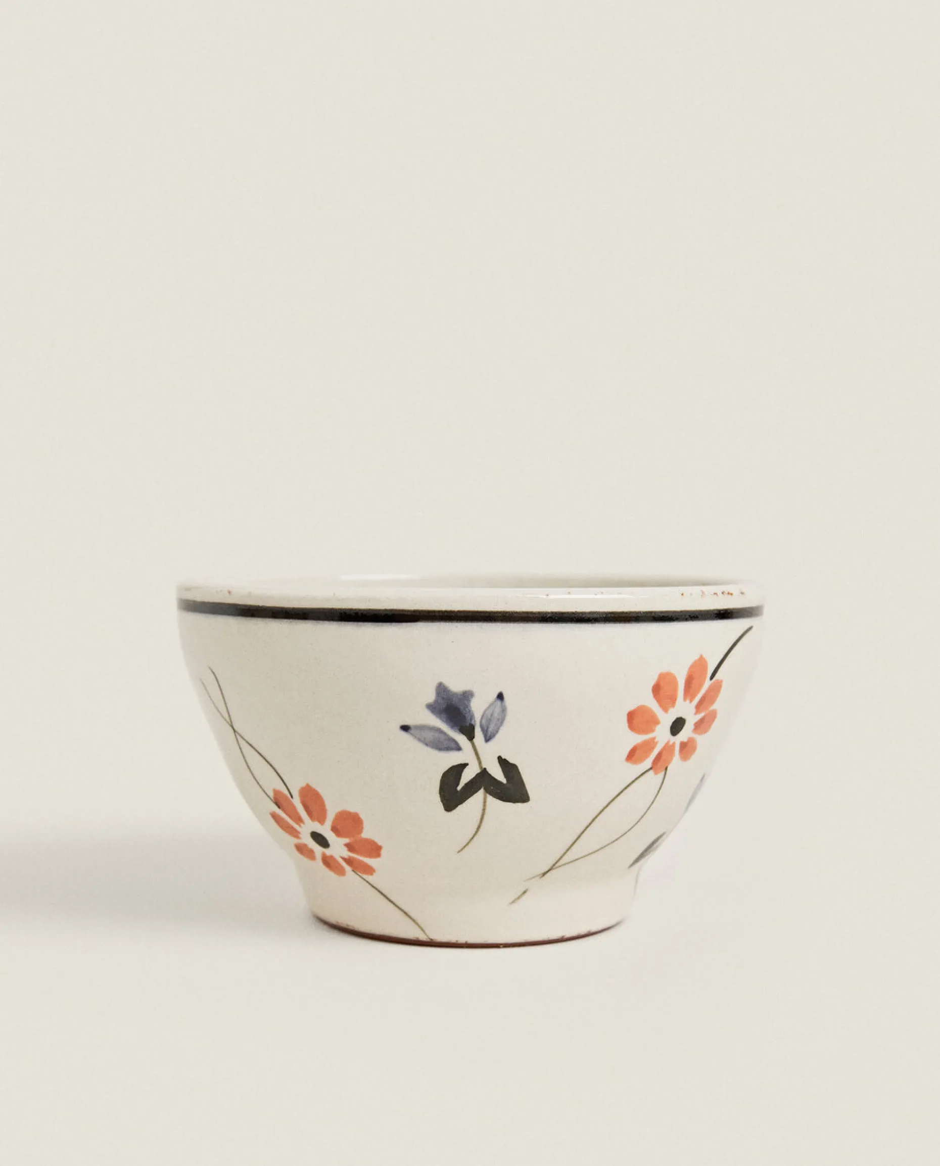 Painted Flower Bowl