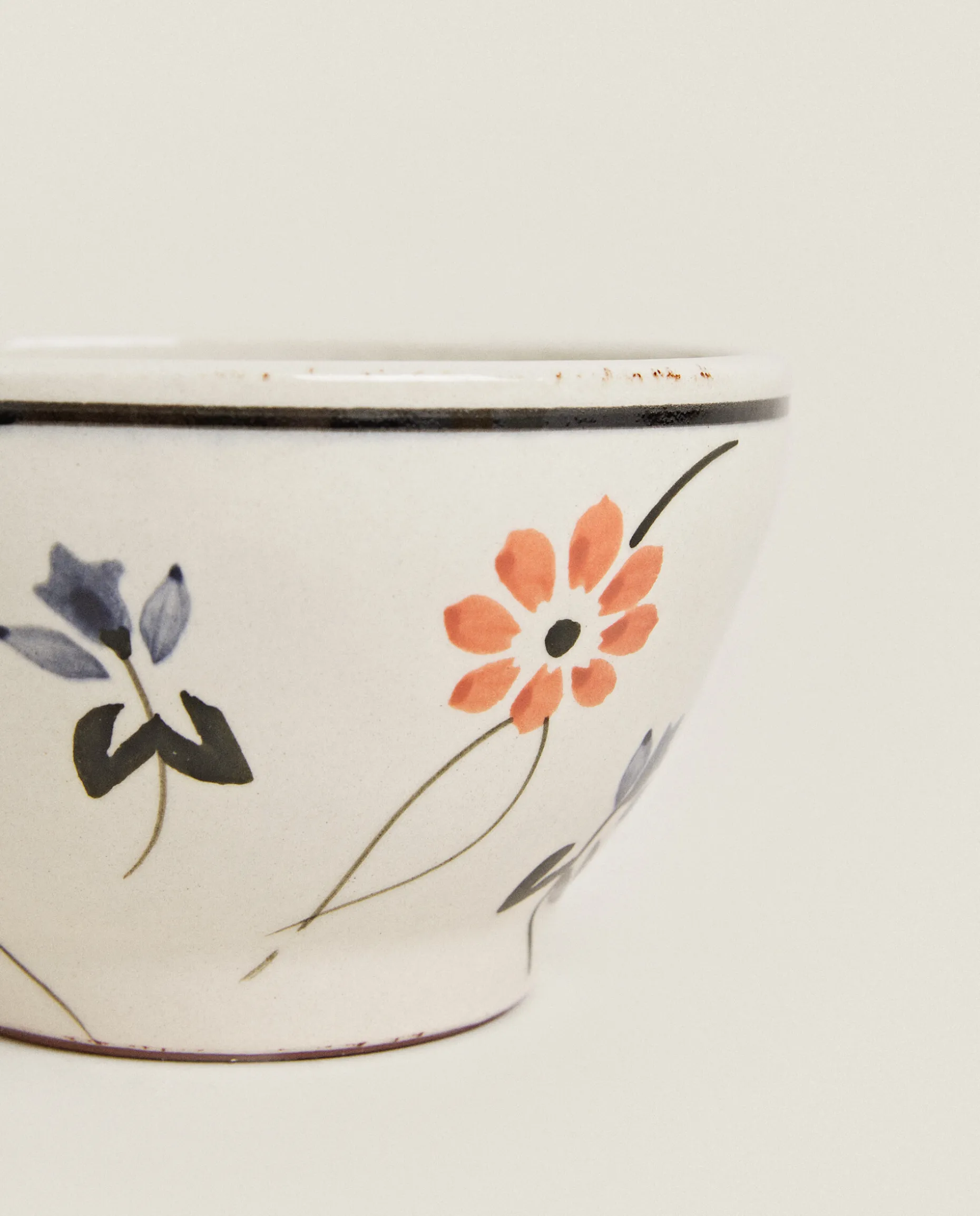 Painted Flower Bowl