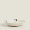 Painted Flower Soup Plate