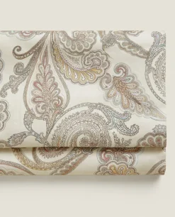 Paisley-Print Flat Sheet