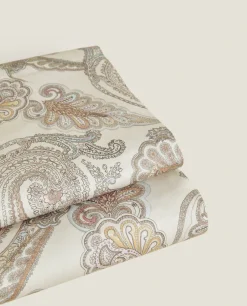 Paisley-Print Flat Sheet