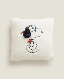Peanuts™ Faux Fur Throw Pillow Cover
