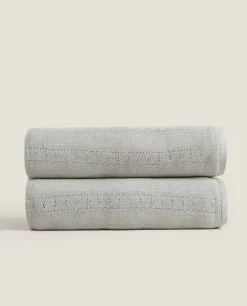 Pointelle Cotton Blanket