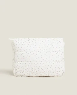 Polka Dot Cotton Toiletry Bag