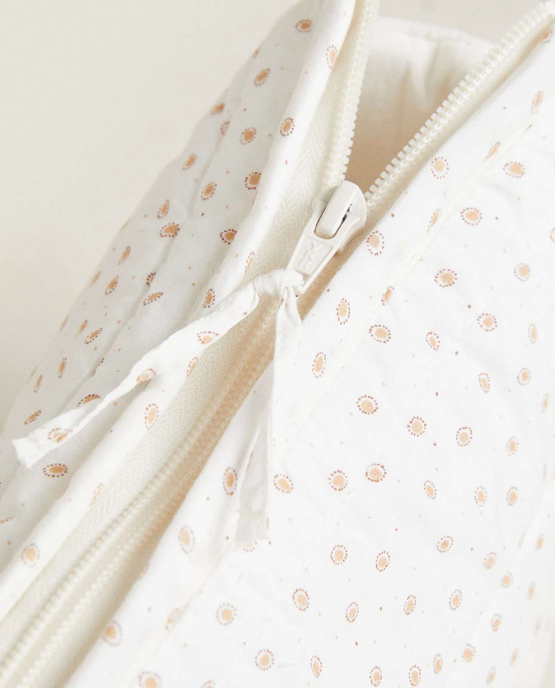 Polka Dot Cotton Toiletry Bag