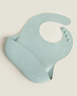 Polka Dot Silicone Bib