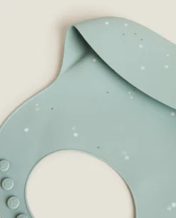Polka Dot Silicone Bib