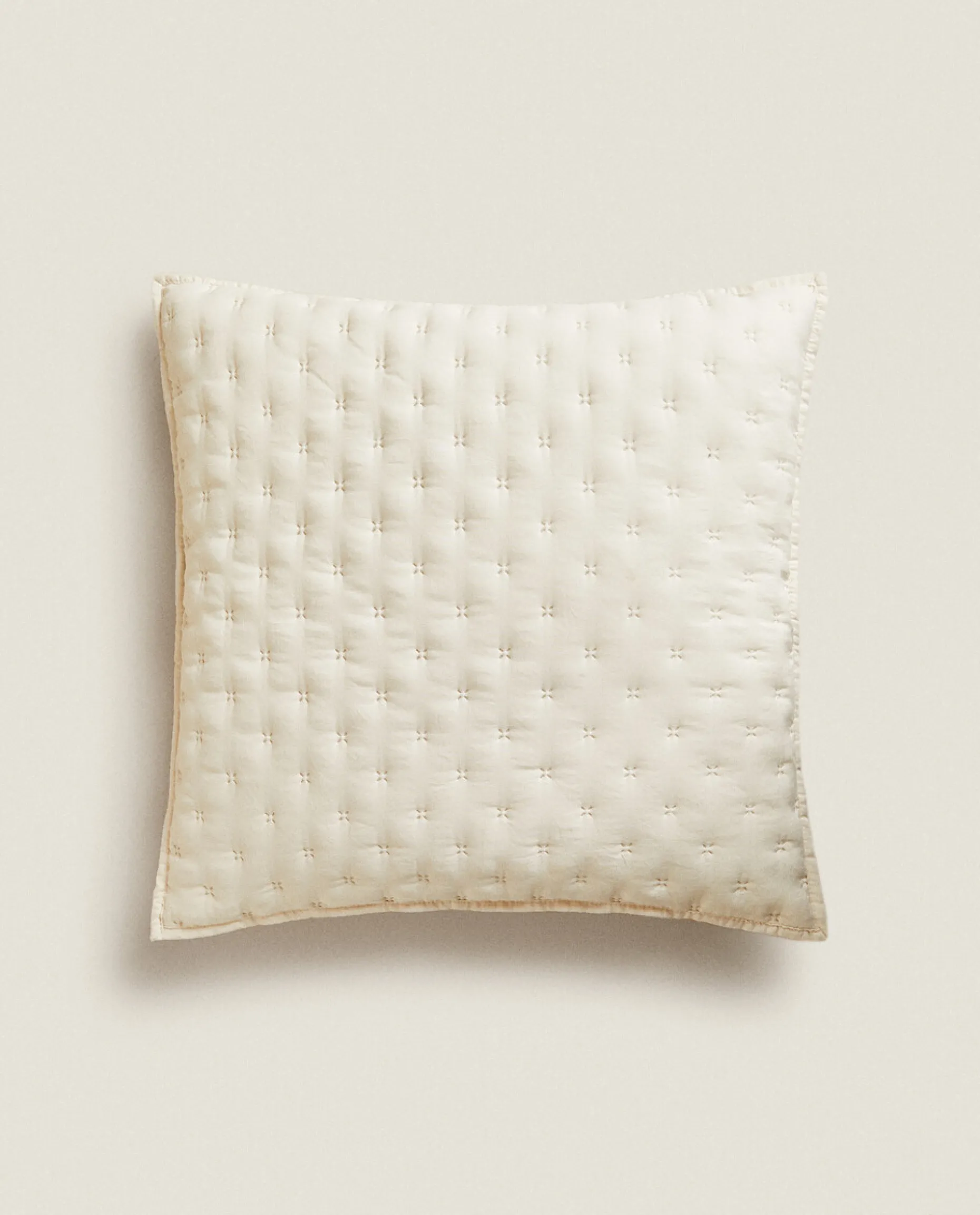 Quilted Dotted Throw Pillow Cover