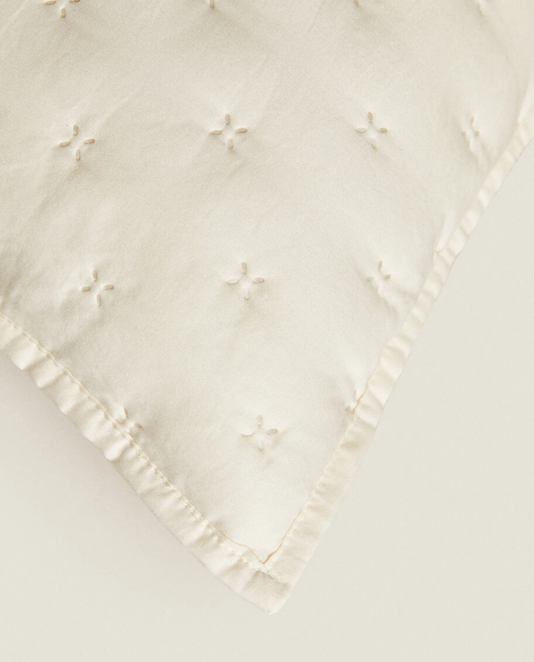 Quilted Dotted Throw Pillow Cover
