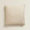 Quilted Dotted Throw Pillow Cover