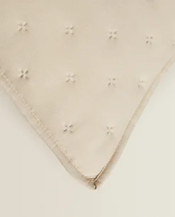 Quilted Dotted Throw Pillow Cover
