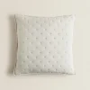 Quilted Dotted Throw Pillow Cover