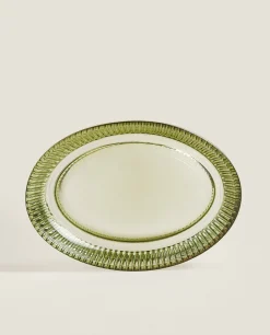 Raised Design Glass Soap Dish