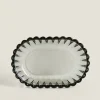 Raised Design Glass Soap Dish