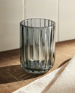 Raised Design Glass Tumbler