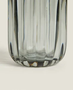 Raised Design Glass Tumbler