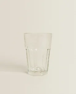 Raised Design Glass Tumbler