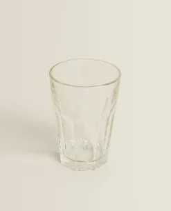 Raised Design Glass Tumbler