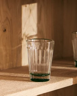 Raised Design Glass Tumbler