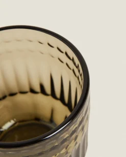 Raised Design Glass Tumbler