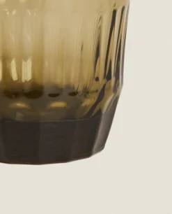 Raised Design Glass Tumbler