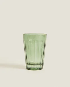 Raised Design Glass Tumbler