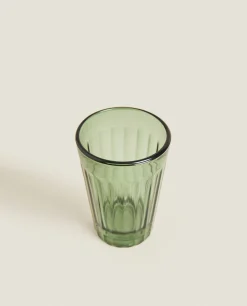 Raised Design Glass Tumbler