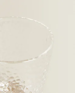 Raised Design Glass Tumbler