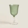 Raised Design Wine Glass