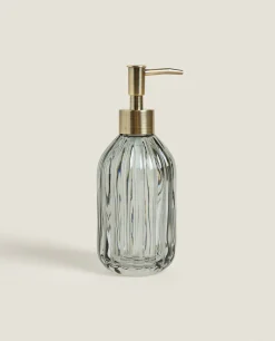 Raised Wavy Design Glass Dispenser